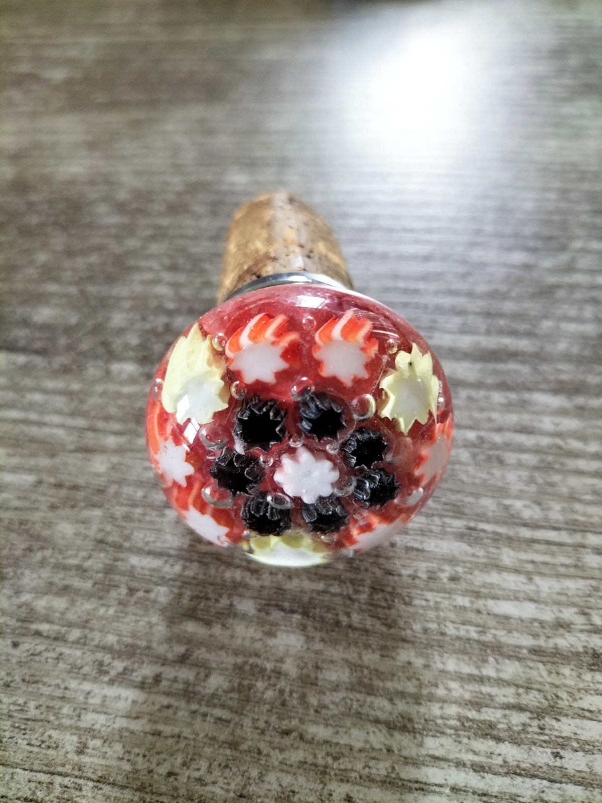 Oude Murano Millefiori Glasstolp Wijnstopper, Antiek en Kunst, Verzenden