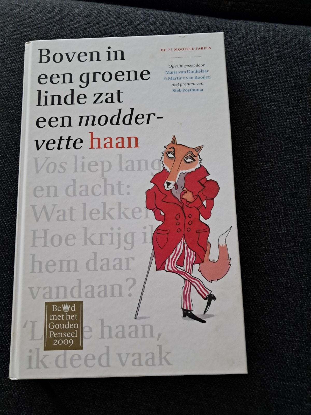Boven in een groene linde zat een moddervette haan, Ophalen of Verzenden, Zo goed als nieuw, Maria van Donkelaar, Martine van Rooijen, Sieb Posthuma