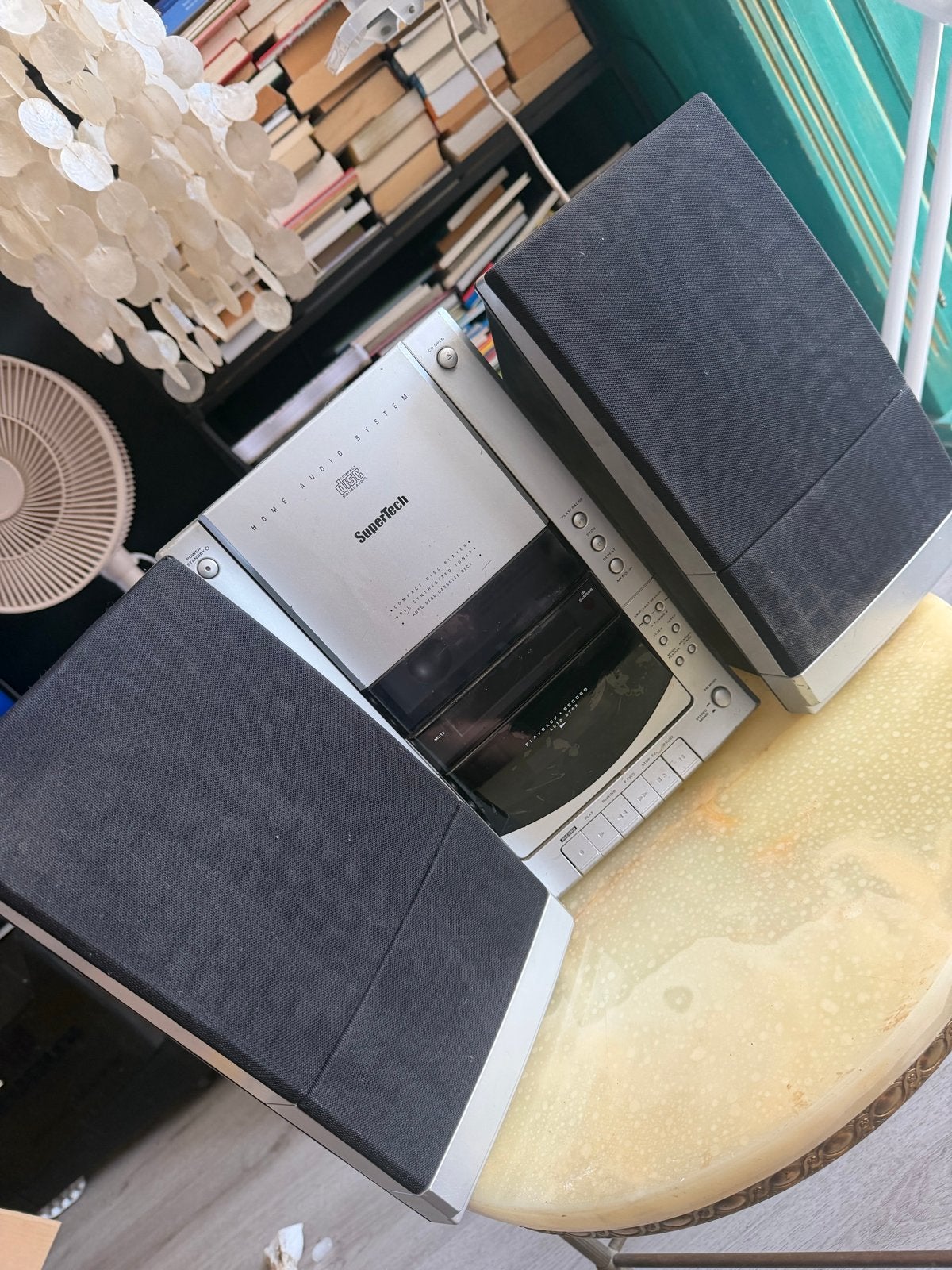 SuperTech Micro Stereoset met CD, Radio en Cassettedeck, Overige merken, Gebruikt, Cassettedeck, Ophalen of Verzenden