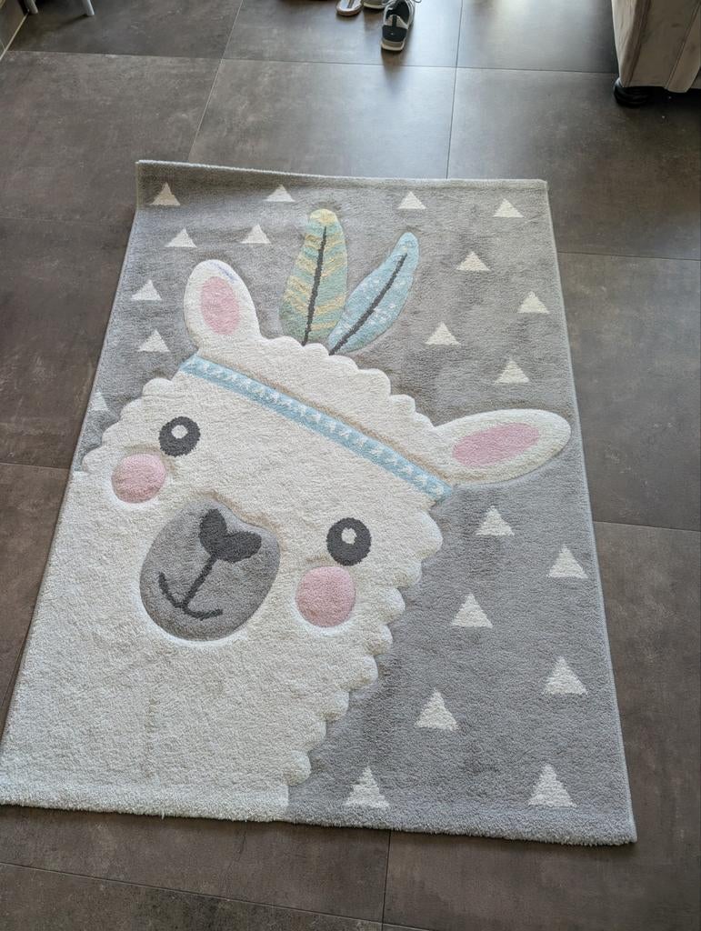Vloerkleed kinderkamer alpaca 120x70, Ophalen, 100 tot 150 cm, Kinderkamer, Speels, Alpaca, 50 tot 100 cm