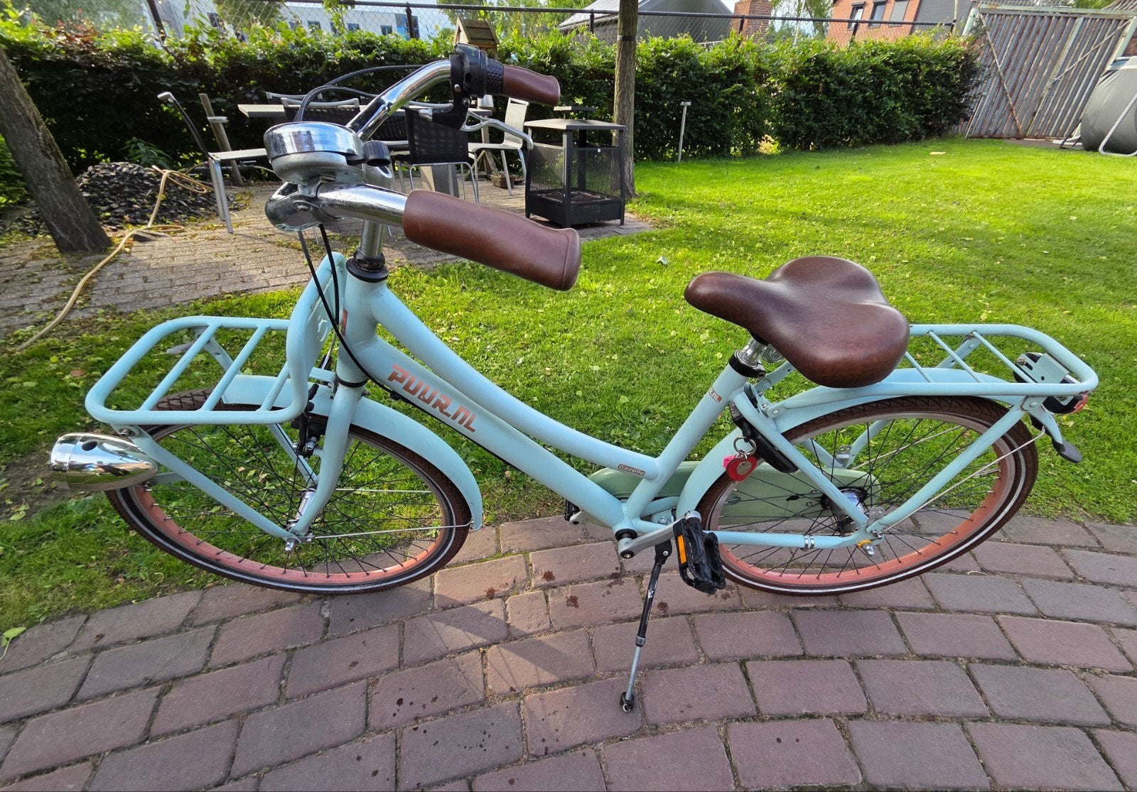Gazelle Puur Meidenfiets 24 inch met rose velgen, Fietsen en Brommers, Ophalen, Gebruikt, Gazelle, Terugtraprem