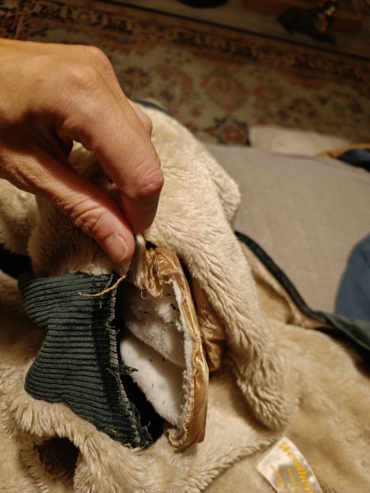 reparatie jas: donkergroene Weatherbee vintage Corduroy jas, Maat 38/40 (M), Ophalen of Verzenden, Vintage, Gedragen