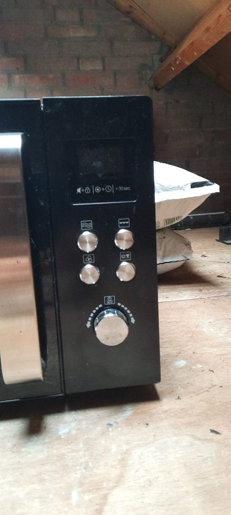 Severin Combi Magnetron - Zwart - Zeer goede staat, Ophalen, Combimagnetron, Zo goed als nieuw, Draaiplateau