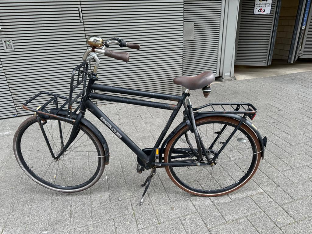 Sparta Pickup - herenfiets - zwart, Fietsen en Brommers, Ophalen, Terugtraprem, Sparta, Gebruikt