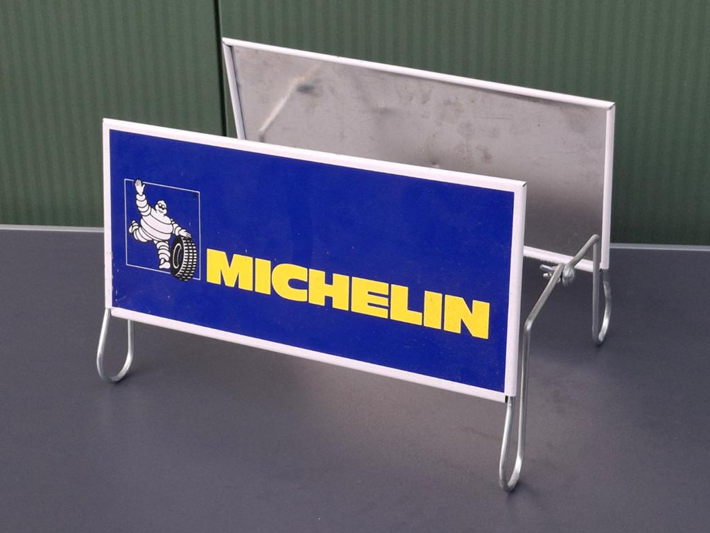 Michelin Bandenrekje / display met reclameborden, Ophalen of Verzenden, Zo goed als nieuw, Reclamebord
