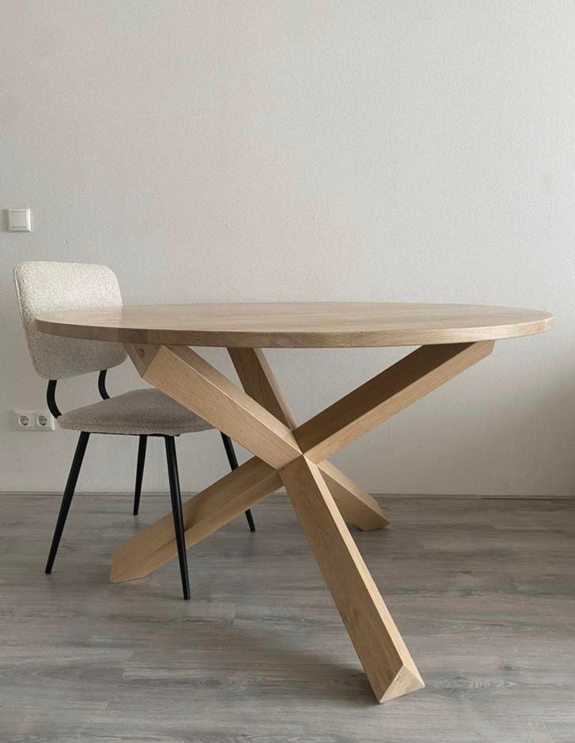 Kave Home eettafel 120cm, Huis en Inrichting, Tafels | Eettafels, Ophalen, Zo goed als nieuw, Rechthoekig, 100 tot 150 cm