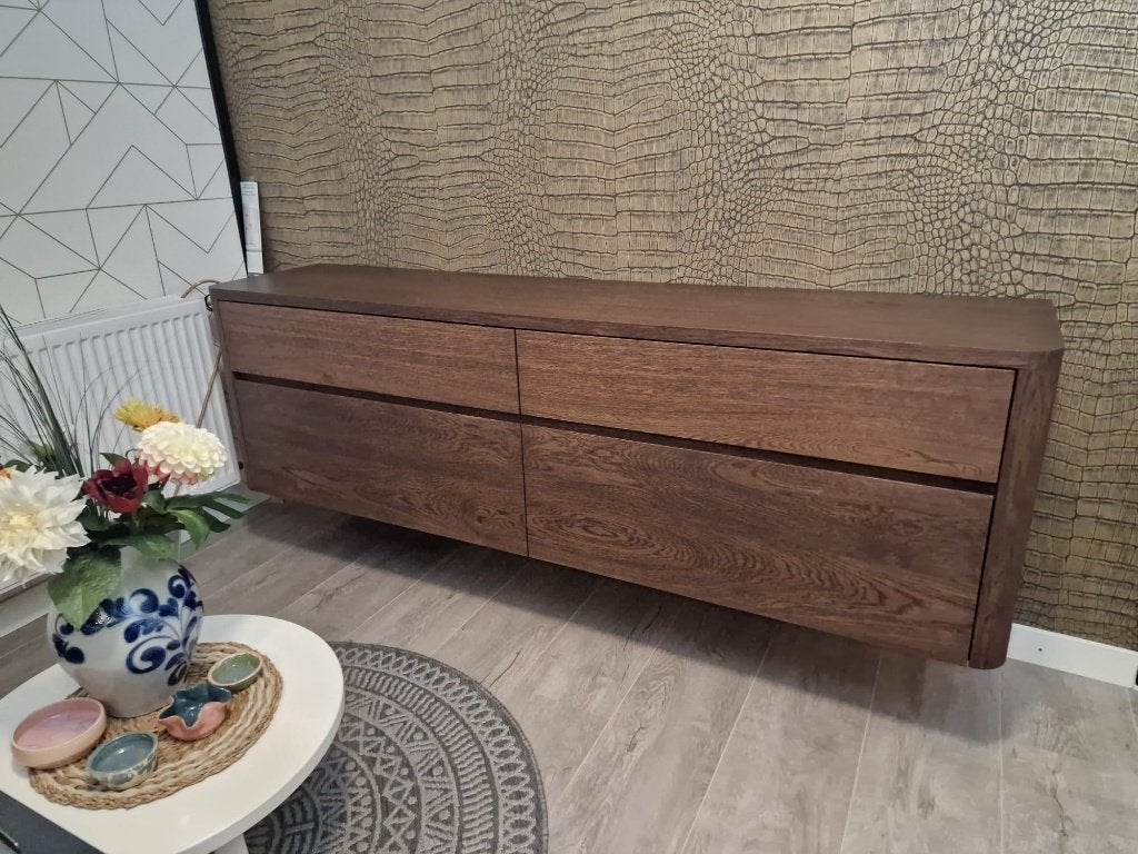 Son! Massief Eiken Houten Badmeubel TBV Waskom 180cm, 150 tot 200 cm, Nieuw, Ophalen of Verzenden, Minder dan 100 cm