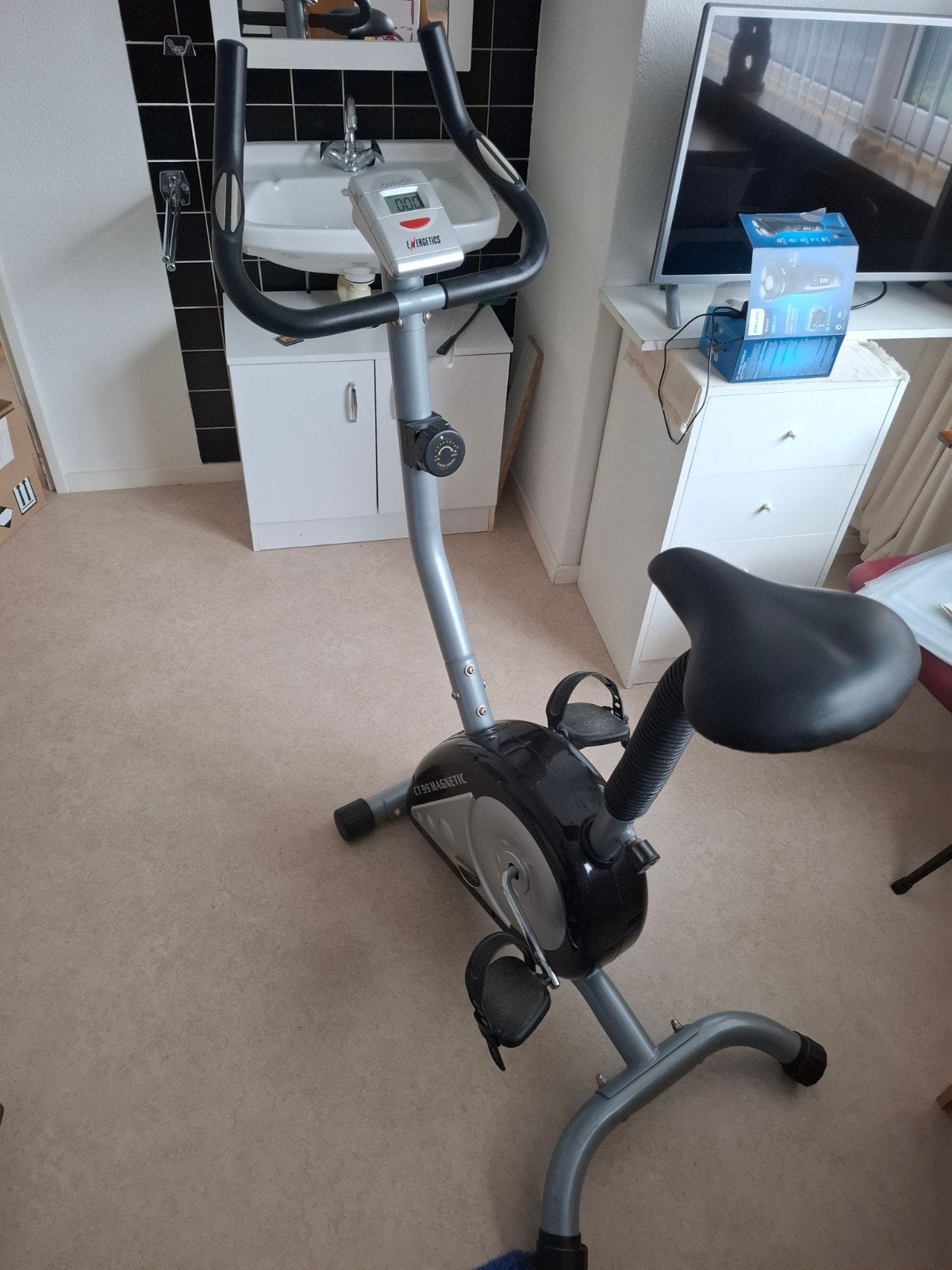 Hometrainer Energetics CT99 Magnetic, Ophalen, Gebruikt, Metaal, Benen