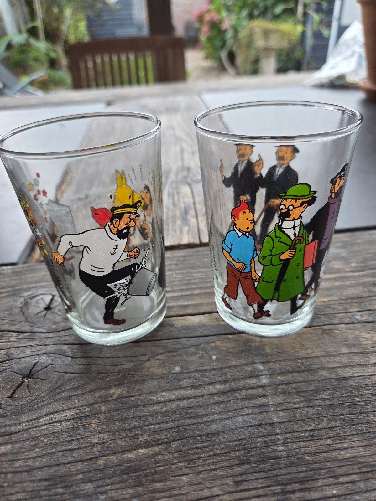 kuifje drinkglazen, Verzamelen, Ophalen of Verzenden, Kuifje, Zo goed als nieuw, Gebruiksvoorwerp