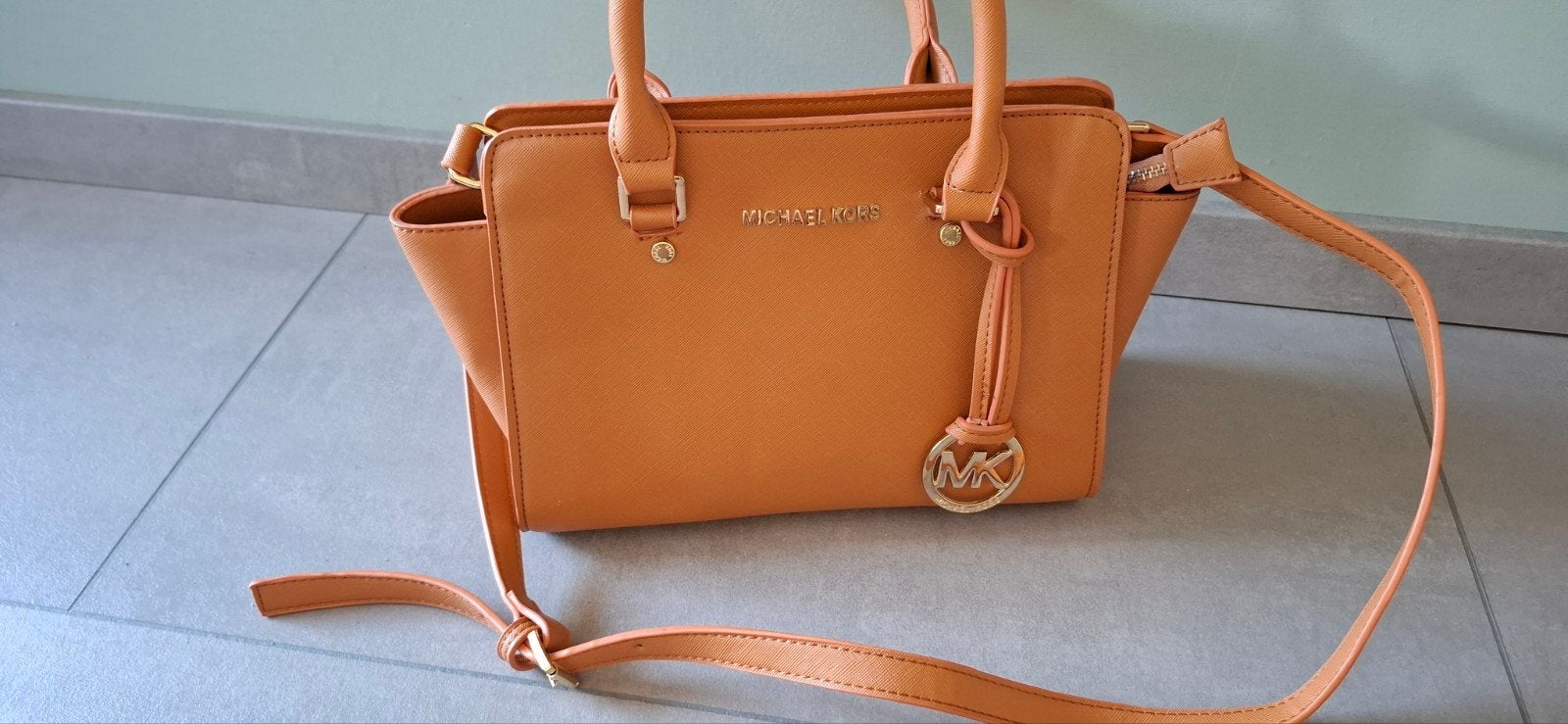Michael Kors tas handtas schoudertas bruin igs, Ophalen of Verzenden, Gebruikt, Bruin, Handtas