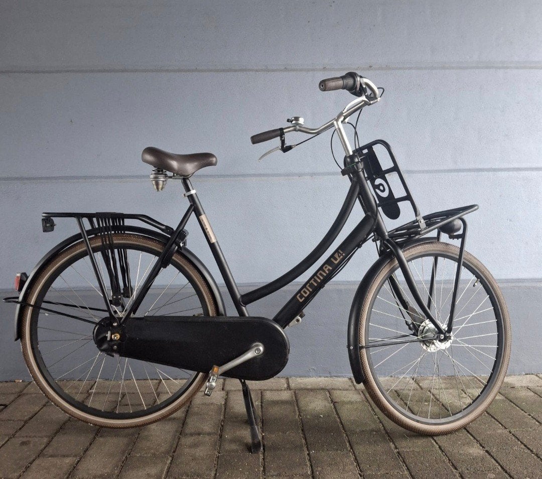 Zwarte Cortina transp.. 7versnellingen, Fietsen en Brommers, Fietsen | Dames | Damesfietsen, Versnellingen, 56 cm of meer, Zo goed als nieuw