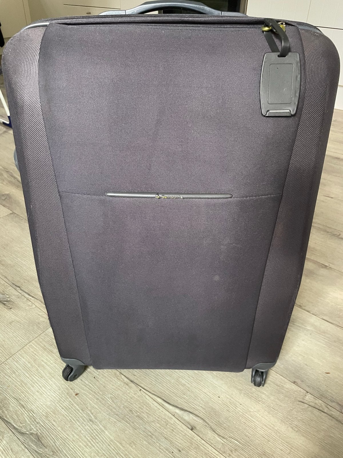 Harde Samsonite Softside Spinner Koffer - Graphite, 40 tot 60 cm, 30 cm of meer, Gebruikt, 75 cm of meer