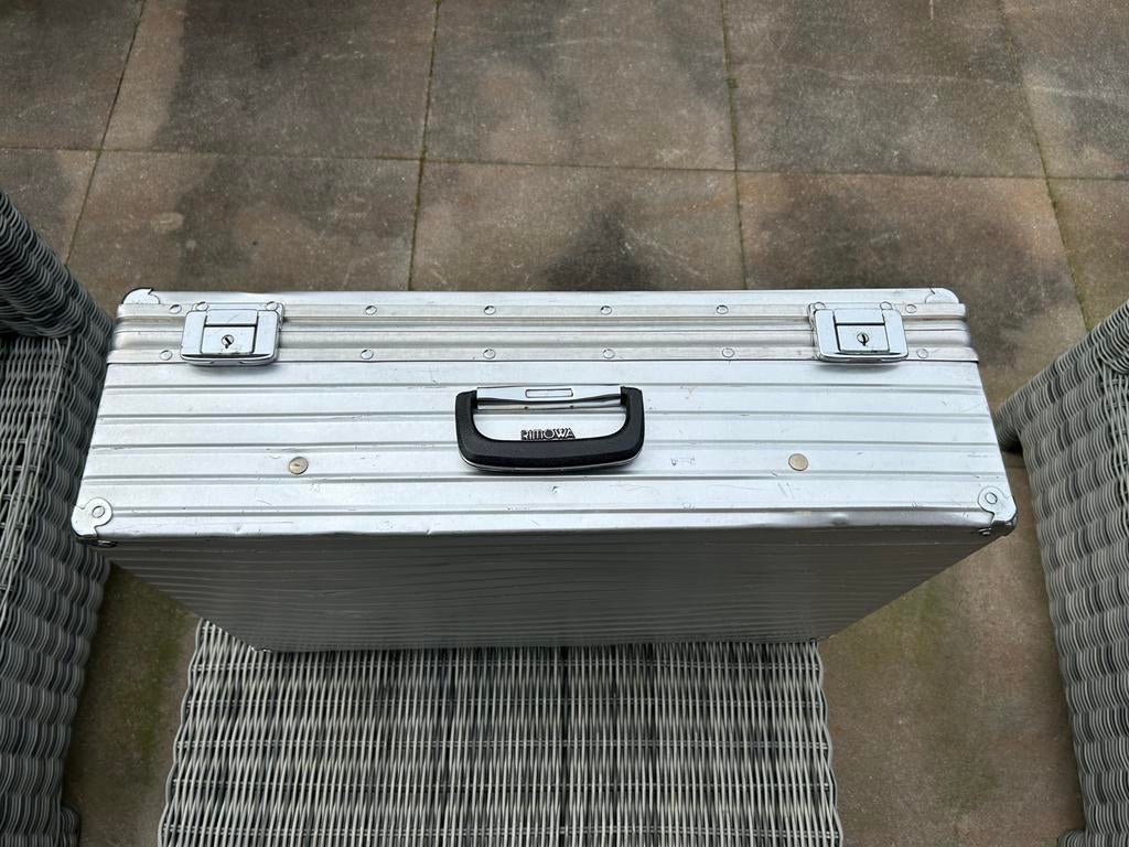 Rimowa aluminium koffer, Sieraden, Tassen en Uiterlijk, Koffers, Ophalen of Verzenden, Gebruikt, Metaal, Minder dan 50 cm