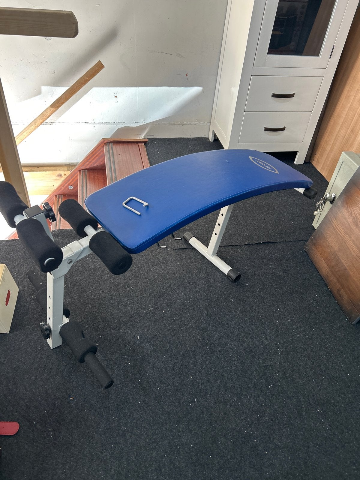 Fitness bankje voor buikspieroefeningen, Gebruikt, Overige typen, Ophalen of Verzenden, Buik