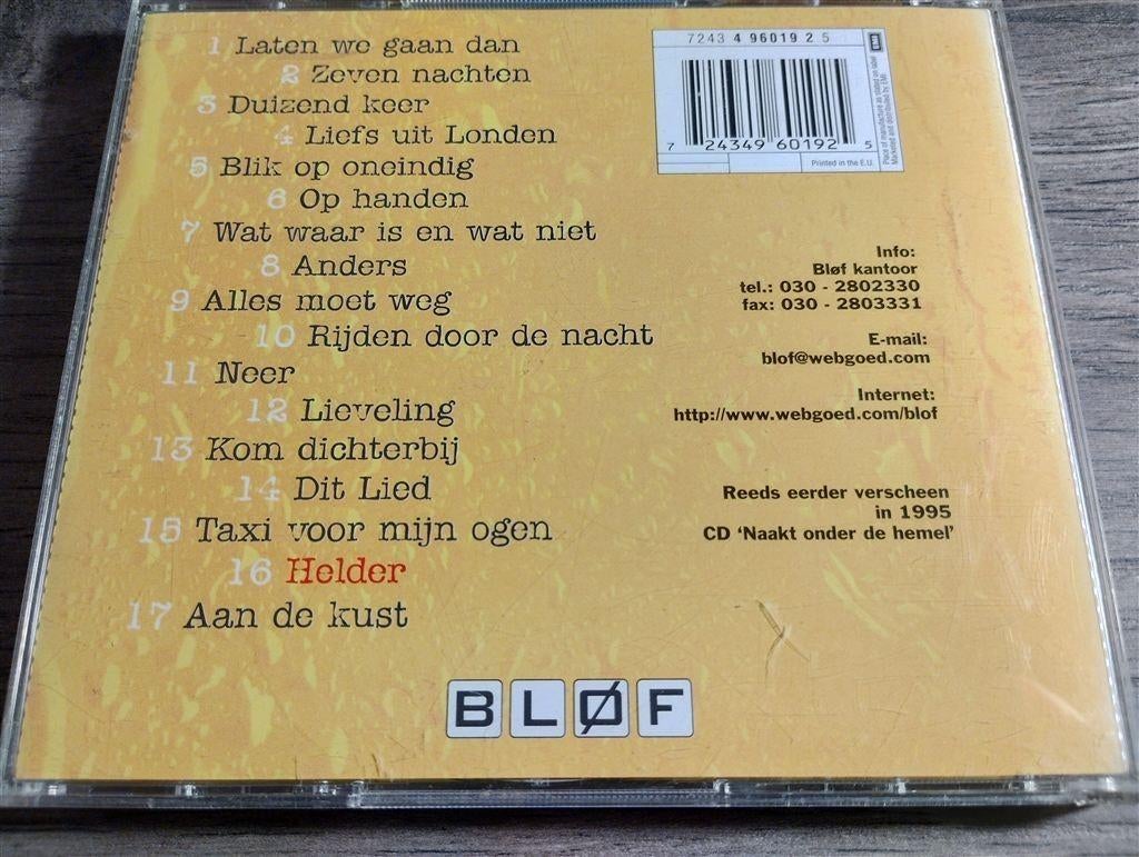 Blof - Helder [ 2 CD], Ophalen of Verzenden, Zo goed als nieuw, Levenslied of Smartlap
