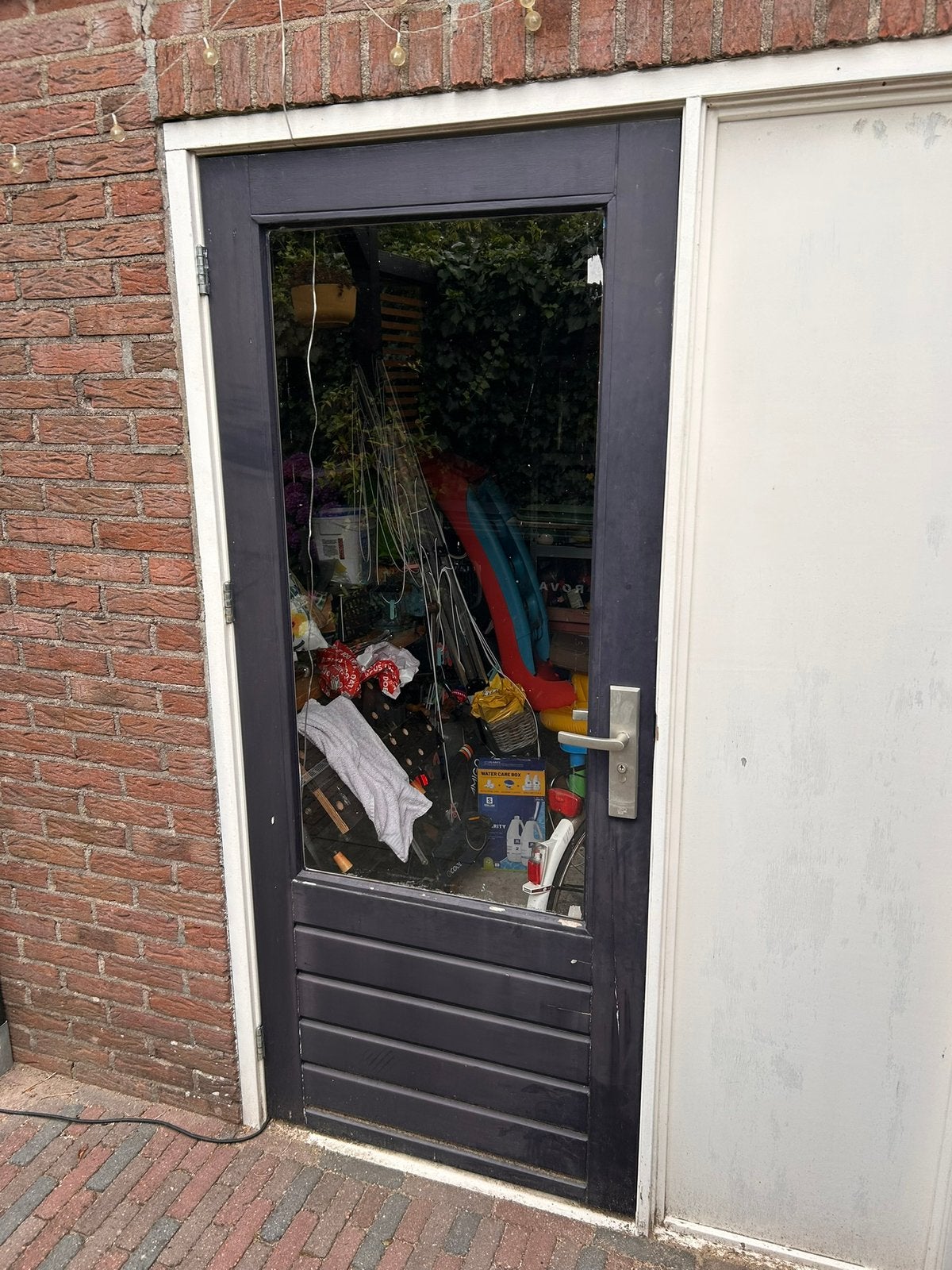 Schuurdeur 82x197cm, Doe-het-zelf en Verbouw, Deuren en Horren, Ophalen, Zo goed als nieuw, Buitendeur, 200 tot 215 cm