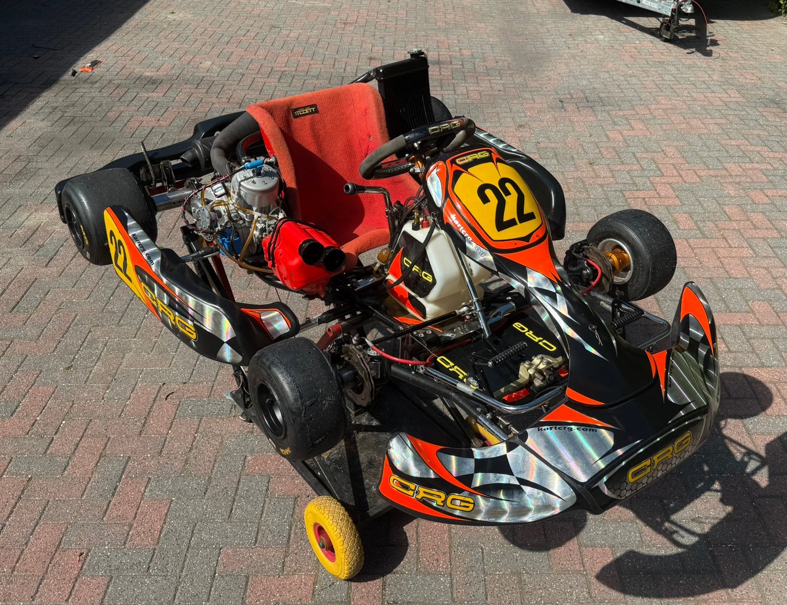 CRG Road Rebel TM KZ K9C Schakelkart, Sport en Fitness, Karting, Ophalen, Zo goed als nieuw, Kart