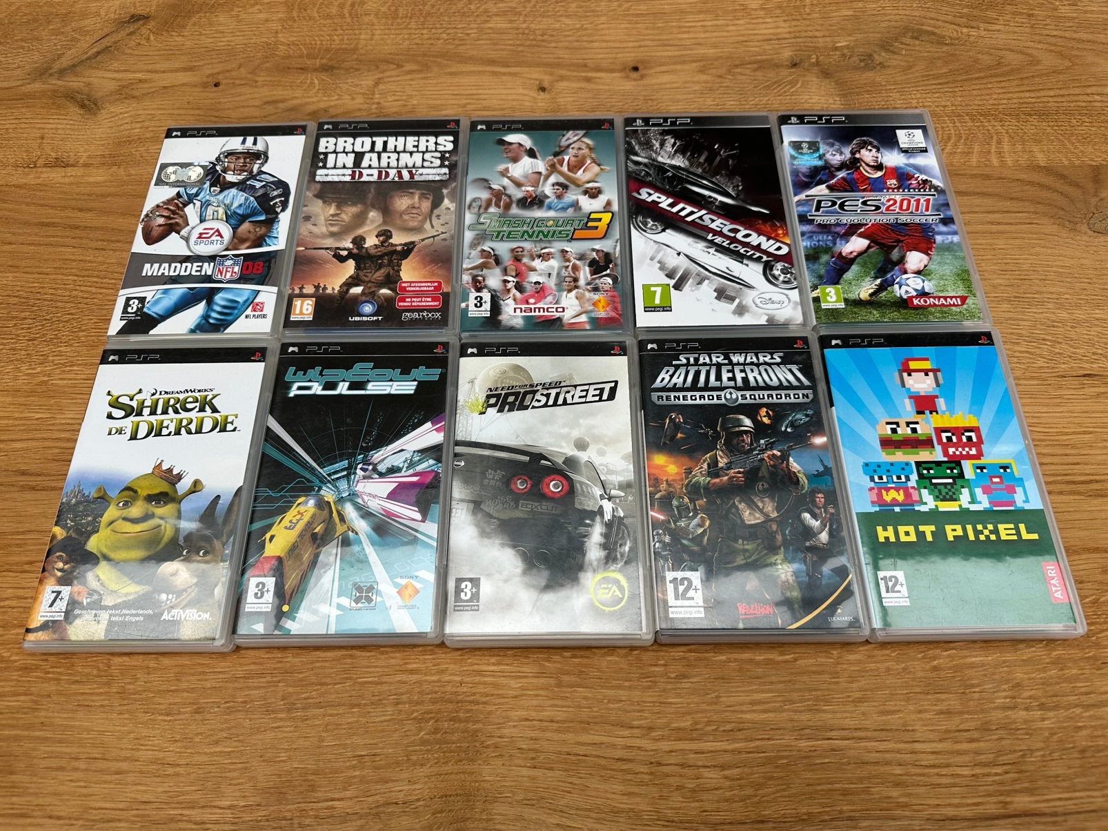 10 Playstation Portable Games PSP Als nieuw, getest compleet, Overige genres, 1 speler, Ophalen of Verzenden, Zo goed als nieuw