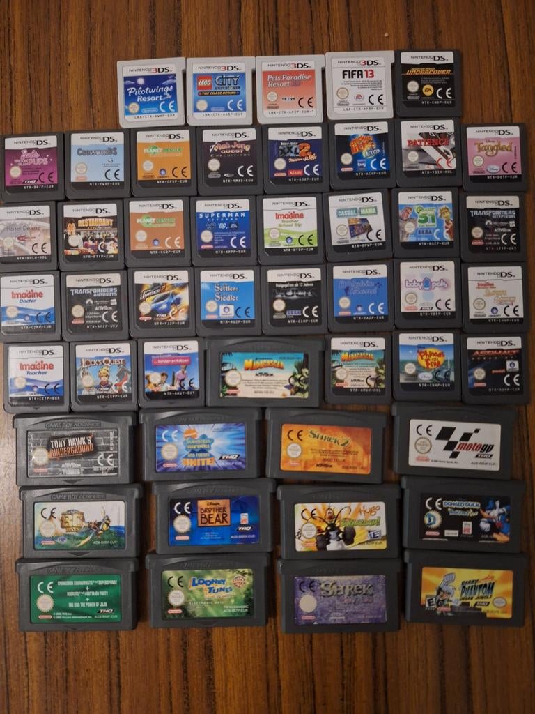 48 spellen voor de 3ds, ds en gameboy advance, Avontuur en Actie, 1 speler, Ophalen of Verzenden, Zo goed als nieuw