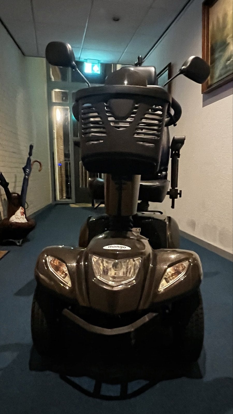 Scootmobiel Mango bruin metallic, Ophalen, Gebruikt, Mango, 16 km/u of meer