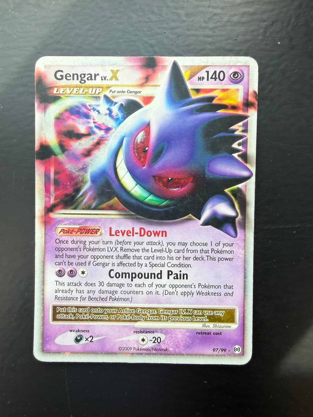 Gengar LV.X Arceus, Hobby en Vrije tijd, Ophalen of Verzenden, Zo goed als nieuw