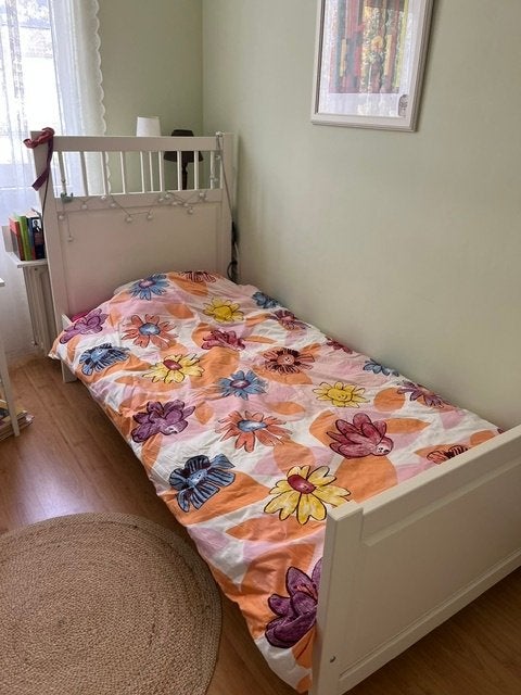 1 persoons Ikea bed 90x200 cm te koop, Huis en Inrichting, Slaapkamer | Bedden, Ophalen, Gebruikt, 90 cm, Eenpersoons