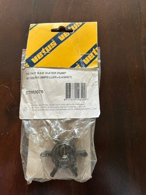 Vetus Repkit Ruwwaterpomp M2/M3/M4 (Impeller+Pakking), Ophalen of Verzenden, Nieuw, Motor en Techniek, Zeilboot of Motorboot