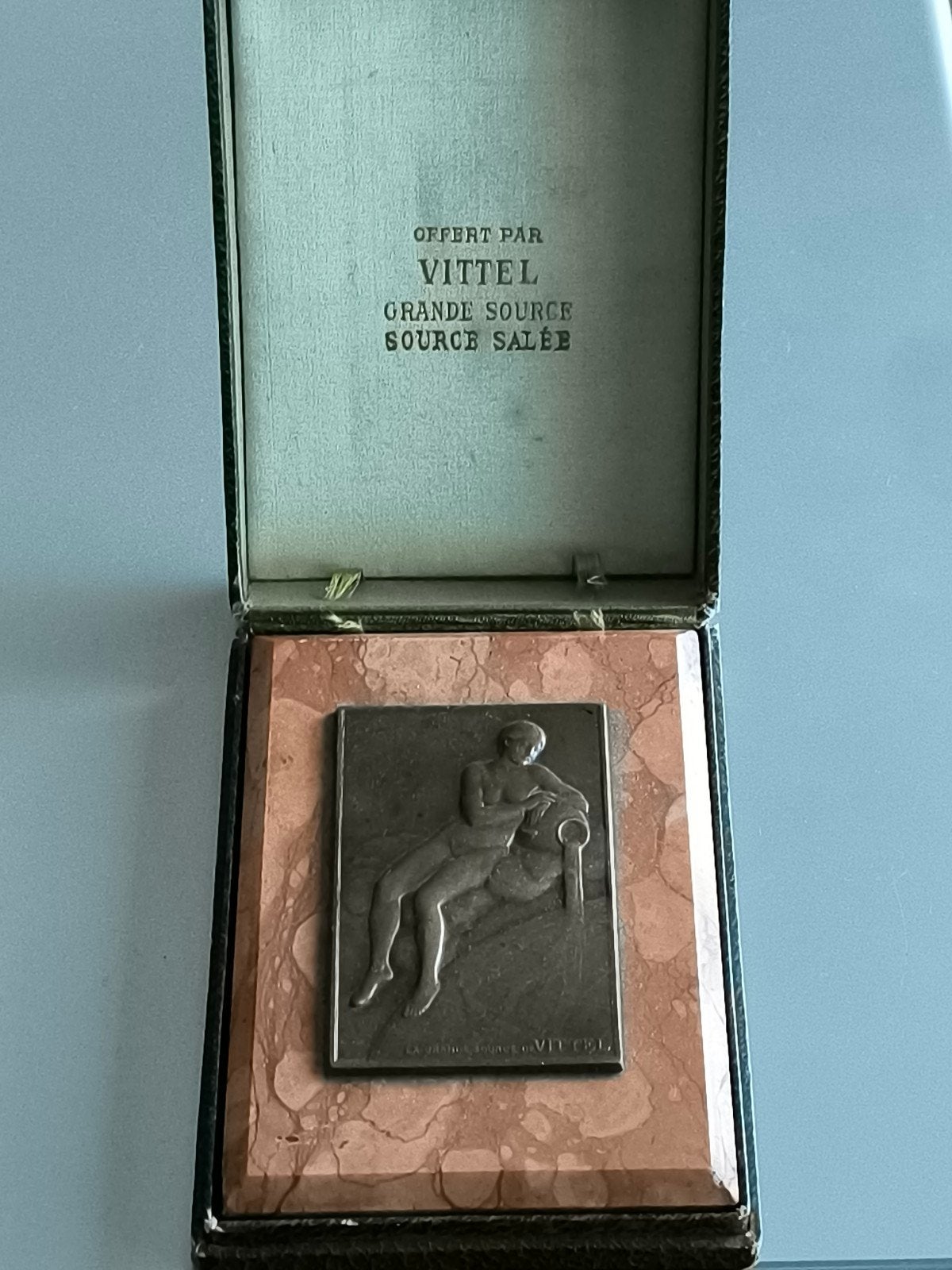 paperweight antiek brons in originele doos, Ophalen of Verzenden