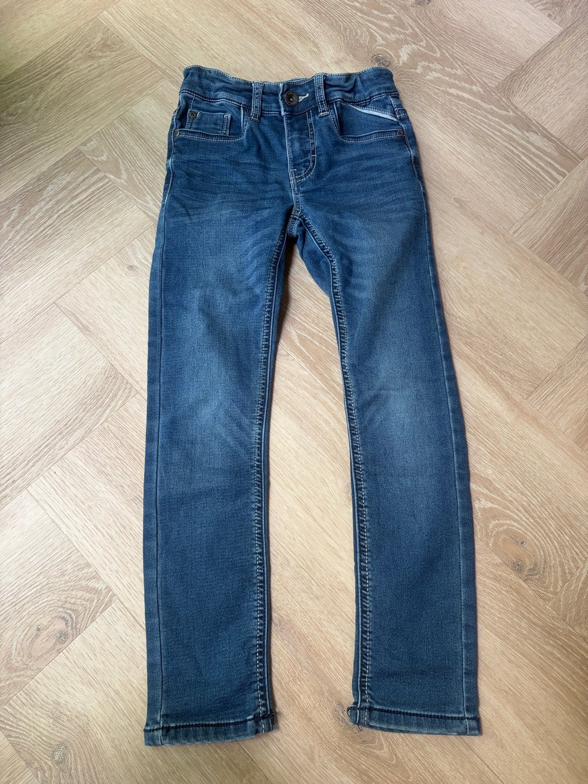 DNM skinny fit jeans - donkerblauw - jongens - Maat 134, Kinderen en Baby's, Kinderkleding | Maat 134, Ophalen of Verzenden, Zo goed als nieuw