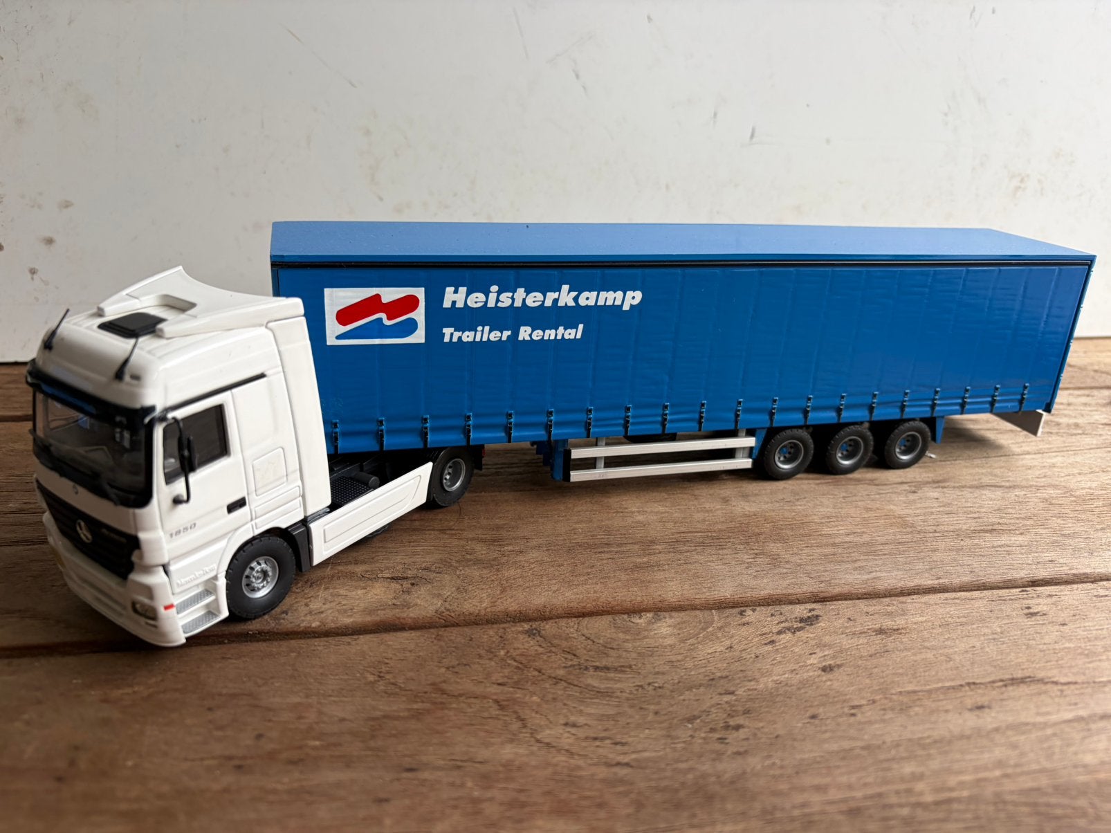 TEKNO MERCEDES ACTROS HEISTERKAMP, Hobby en Vrije tijd, Ophalen of Verzenden, Zo goed als nieuw, Bus of Vrachtwagen, Tekno
