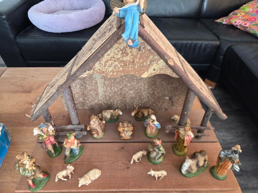 Fontanini handgeschilderde kerststal, Diversen, Kerst, Ophalen, Gebruikt