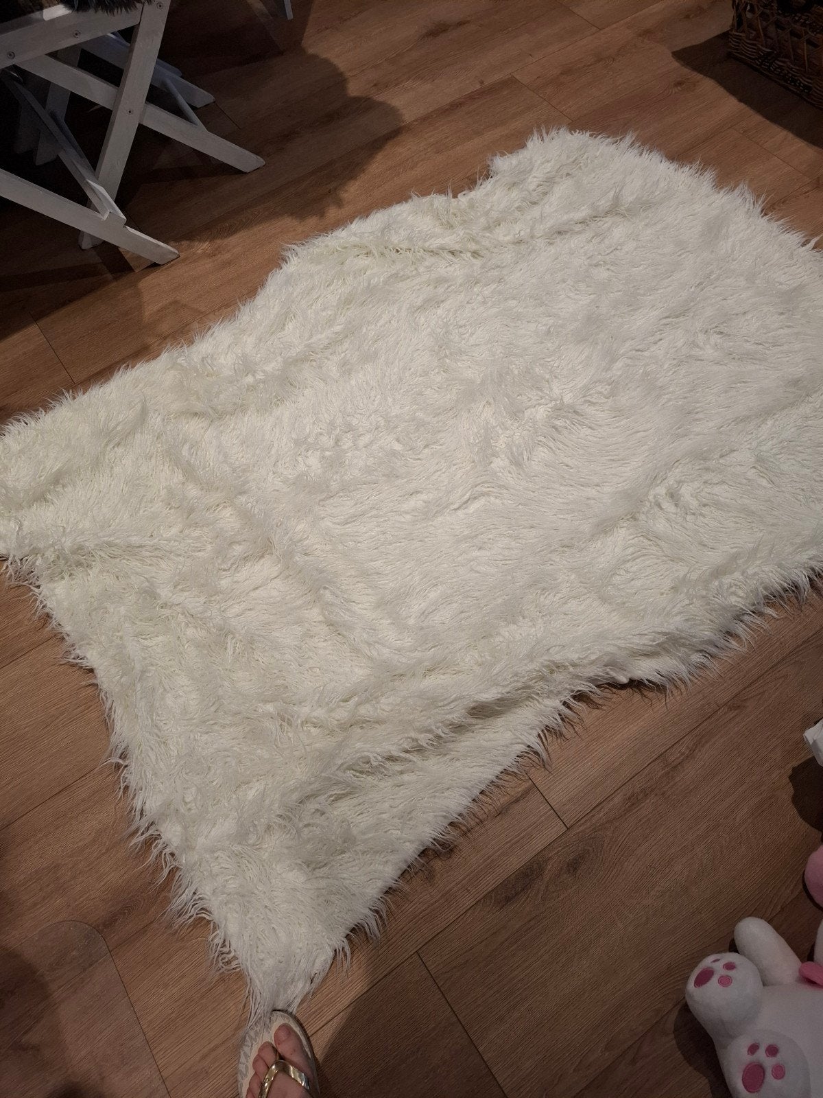 2 Riviera Maison witte dekens - Zacht en stijlvol, Ophalen, 100 tot 150 cm, Wit, Zo goed als nieuw