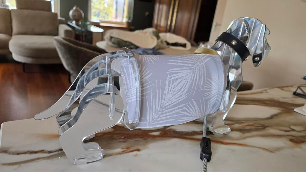 Unieke Tekkel Lamp - Design Verlichting, Ophalen of Verzenden, Zo goed als nieuw