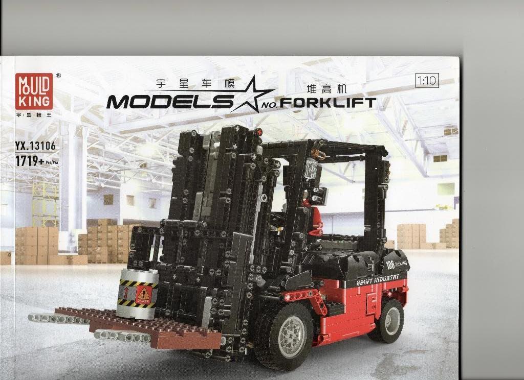 Mould King vorkheftruck, Ophalen, Compleet, Zo goed als nieuw, Technic