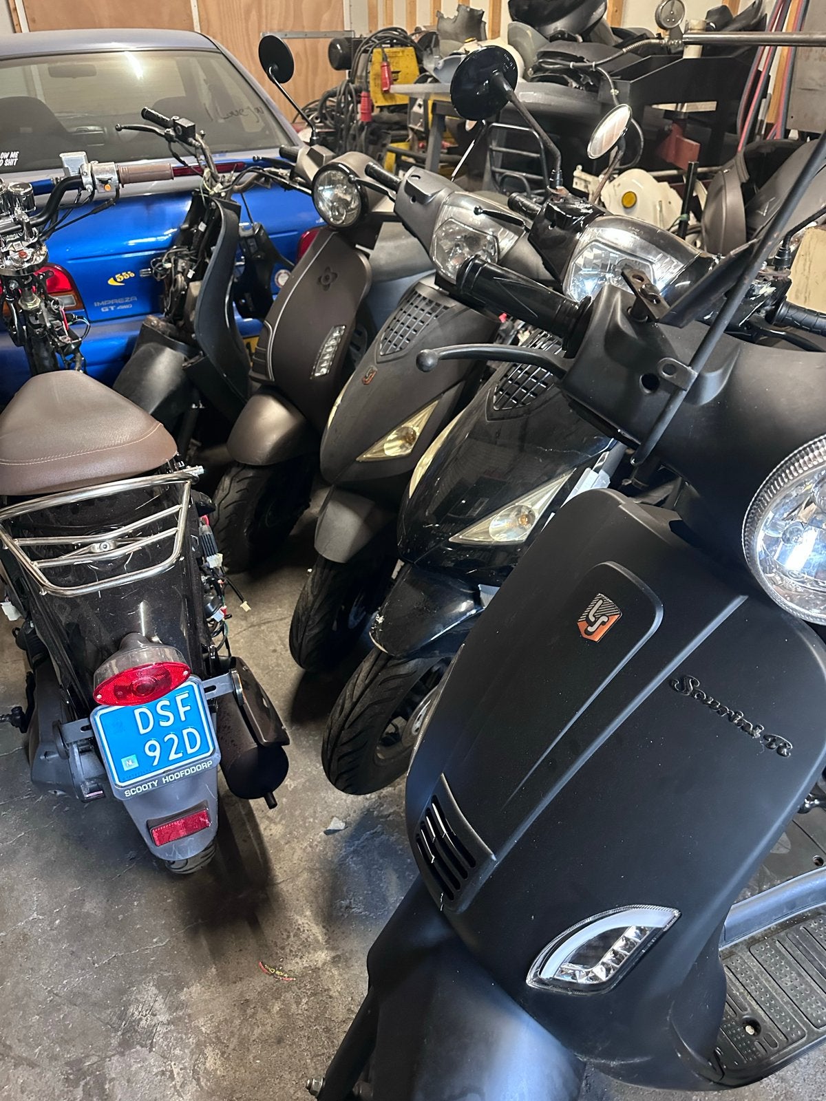 Grote partij scooters te koop, Ophalen, Gebruikt, Maximaal 45 km/u, Benzine