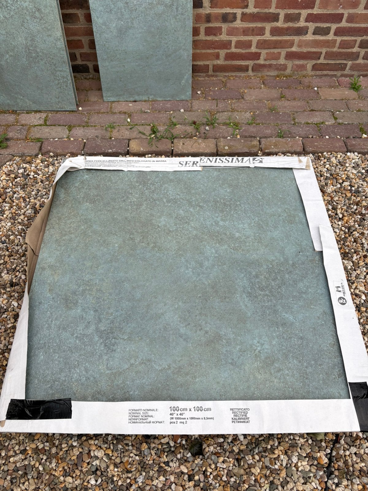 1 vloertegel Serenissima Cir Studio 50 Verderame 1x1 m, Ophalen, 60 cm of meer, Nieuw, Minder dan 5 m²