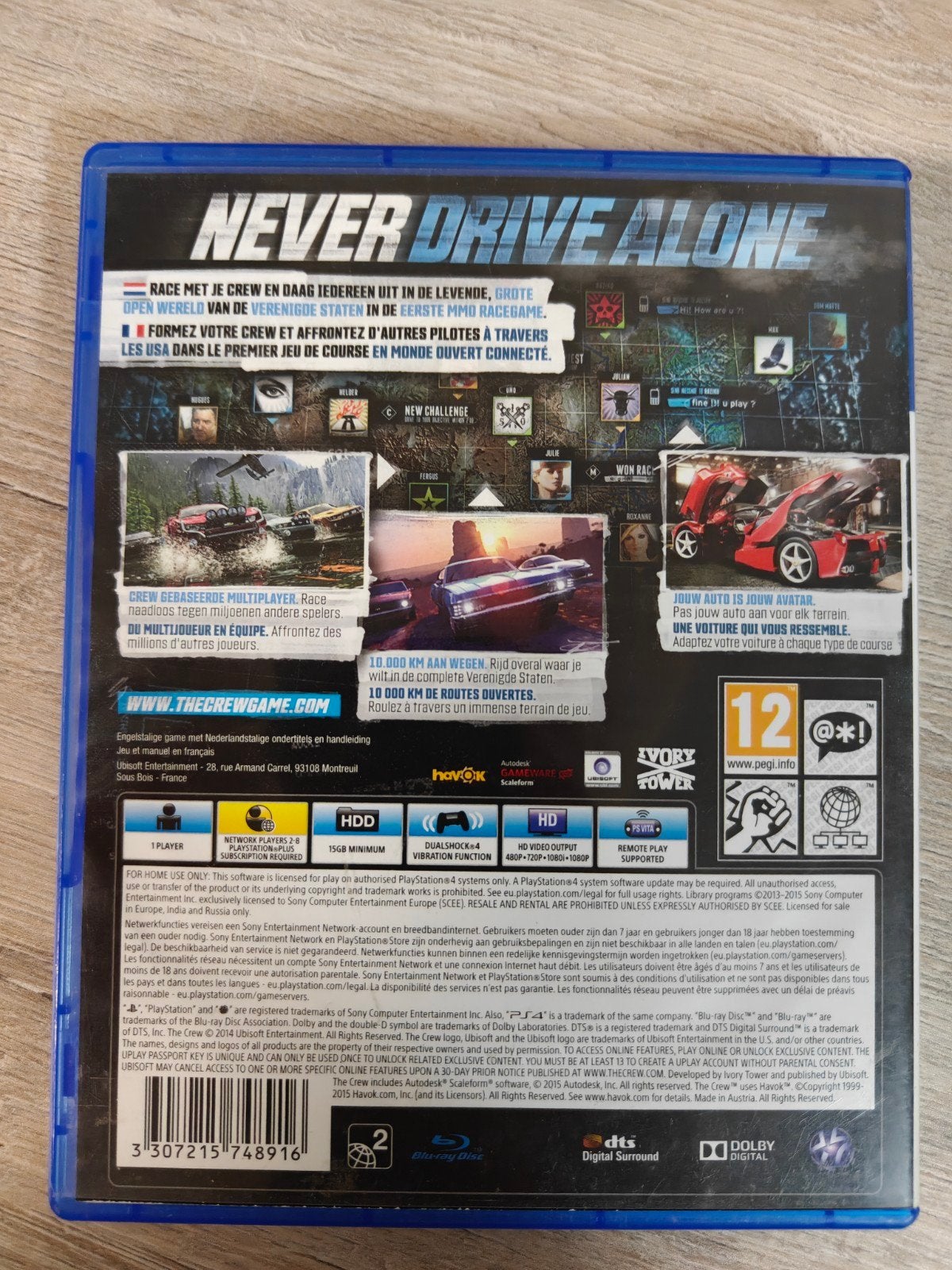The Crew PS4, Spelcomputers en Games, Games | Sony PlayStation 4, Ubisoft, Online, Gebruikt, Racen en Vliegen
