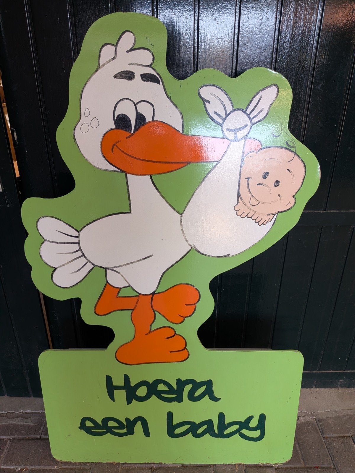 Geboortebord! "Hoera een baby!", Ophalen, Gebruikt