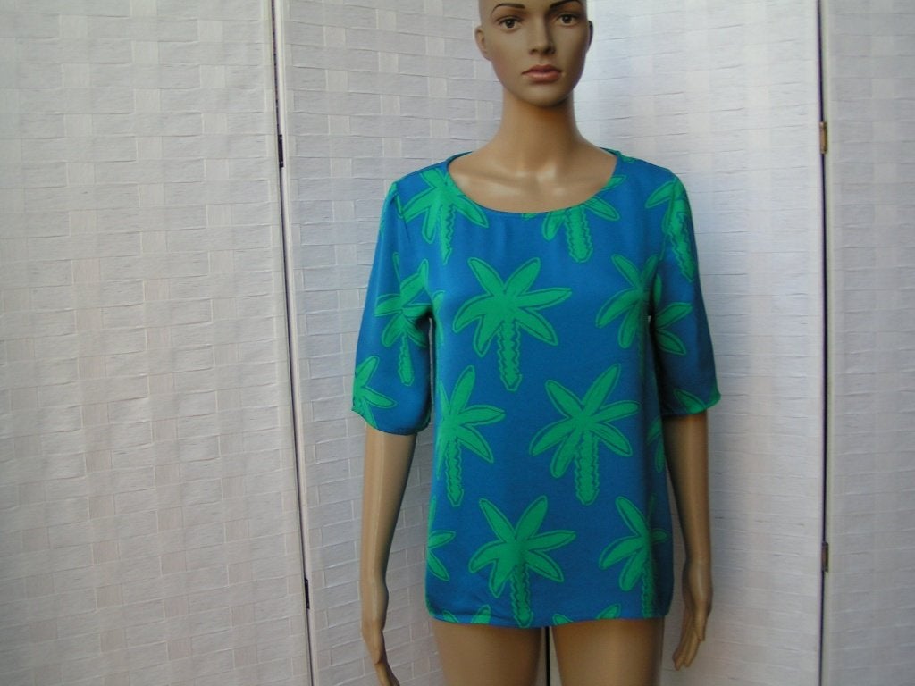 FABIENNE CHAPOT blouse,Mt S als nieuw, Kleding | Dames, Tweedehands, Blauw, Tweedehands, Ophalen of Verzenden