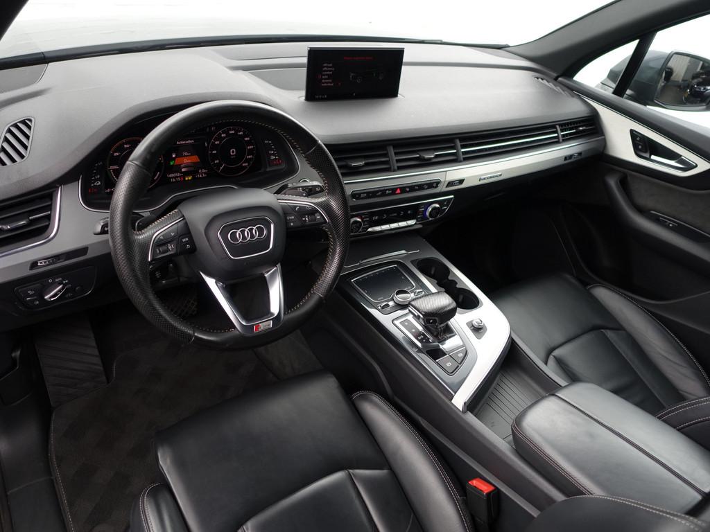 Audi Q7 3.0 TDI e-tron Quattro S Line Black Optic- Panoramad, Auto's, Automaat, Gebruikt, Met garantie (alle), Bedrijf