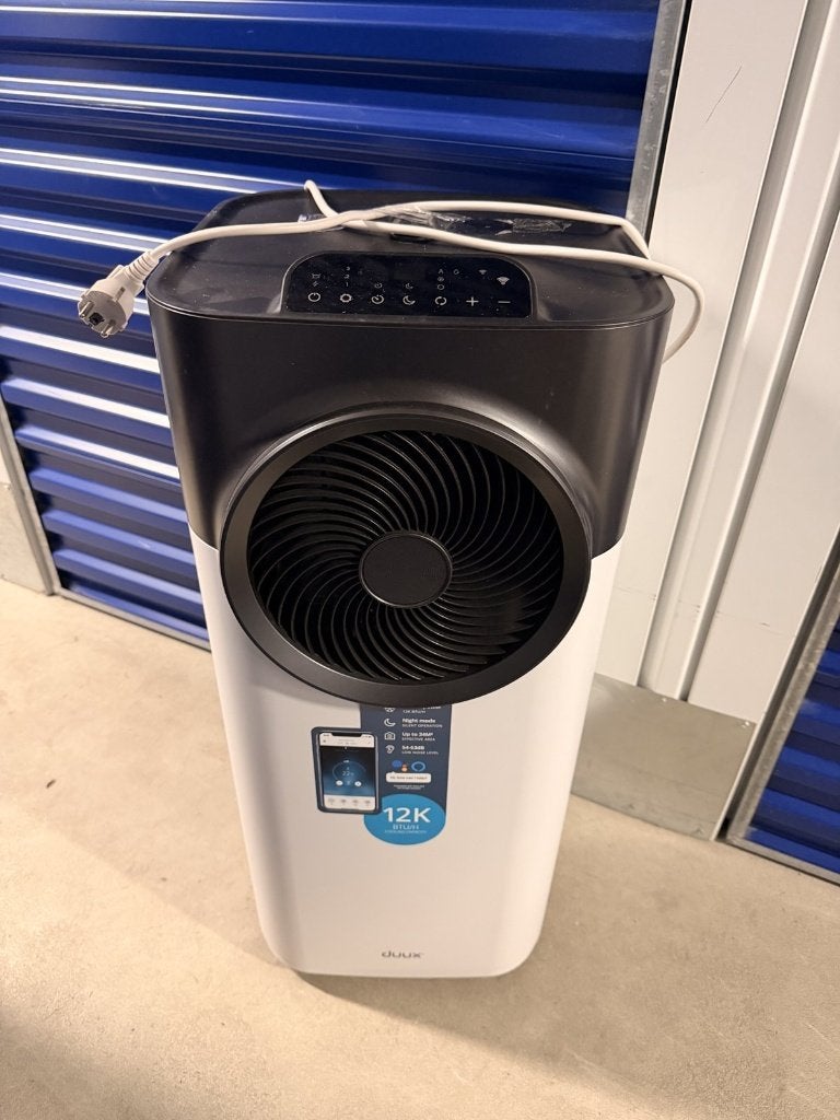Duux Blizzard Smart mobiele airco 12K BTU – wifi/app, Witgoed en Apparatuur, Ophalen, Gebruikt, 3 snelheden of meer, Afstandsbediening