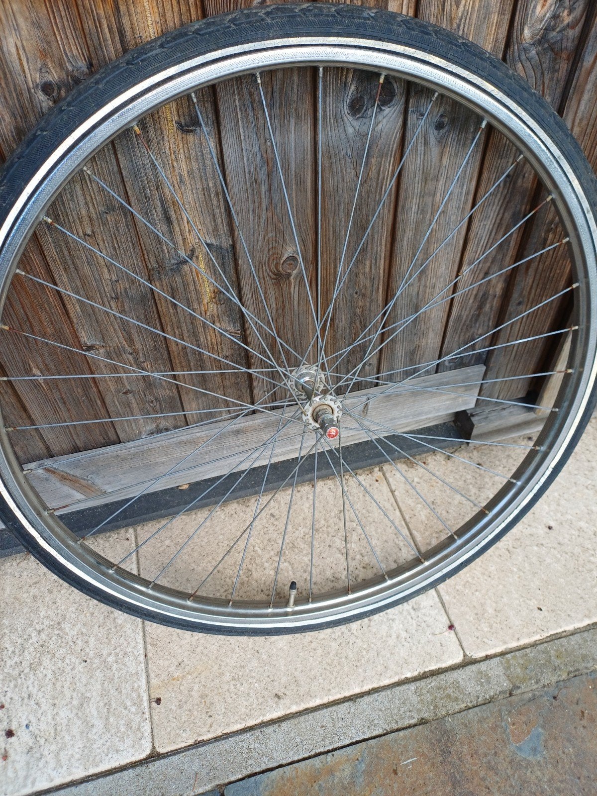 28 inch voorwiel staal. brede velg, Fietsen en Brommers, Fietsonderdelen, Ophalen, Staal