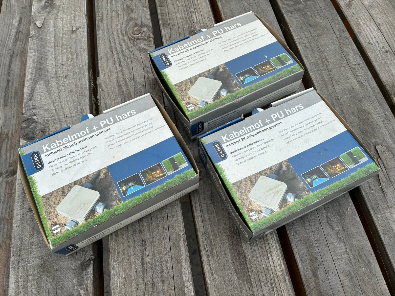 Kabelmof met giethars en wartels, Ophalen of Verzenden, Overige typen