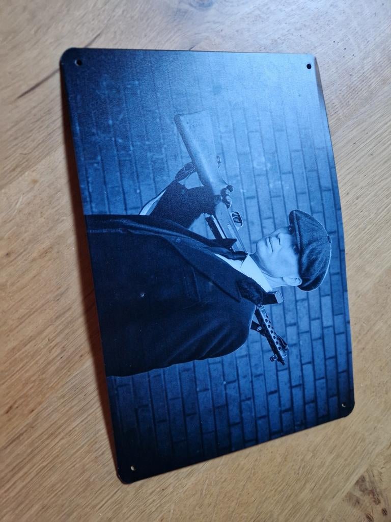 METALEN BORDJE PEAKY BLINDES, Huis en Inrichting, Ophalen of Verzenden