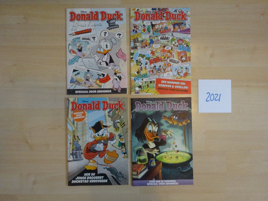 4x Donald Duck bewaarnummer jaargang 2021, Boeken, Stripboeken, Complete serie of reeks, Ophalen of Verzenden, Zo goed als nieuw