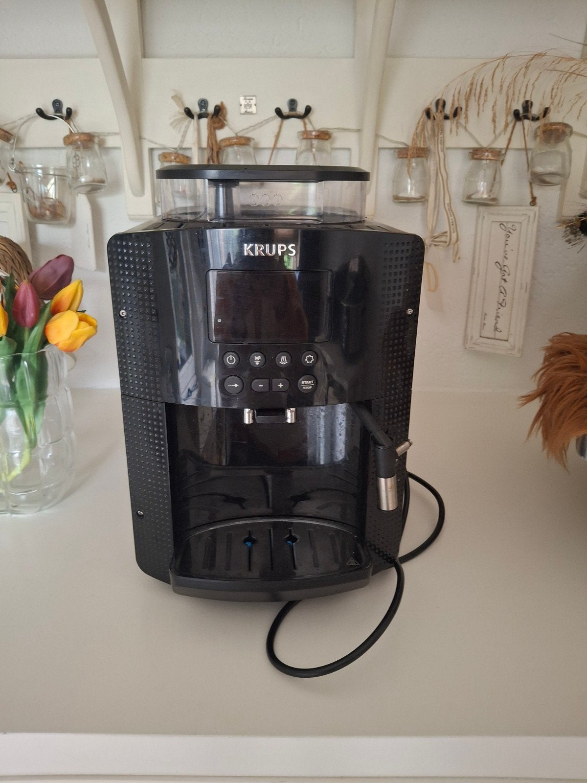 Krups Koffiemachine met Stoompijpje, Witgoed en Apparatuur, Ophalen, Gebruikt, Koffiemachine, Koffiebonen