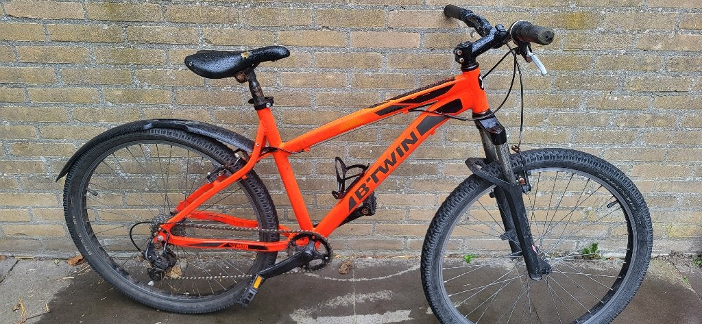 Stoere jongens mountain bike 26 inch, Gebruikt, Versnellingen, B'Twin, Ophalen