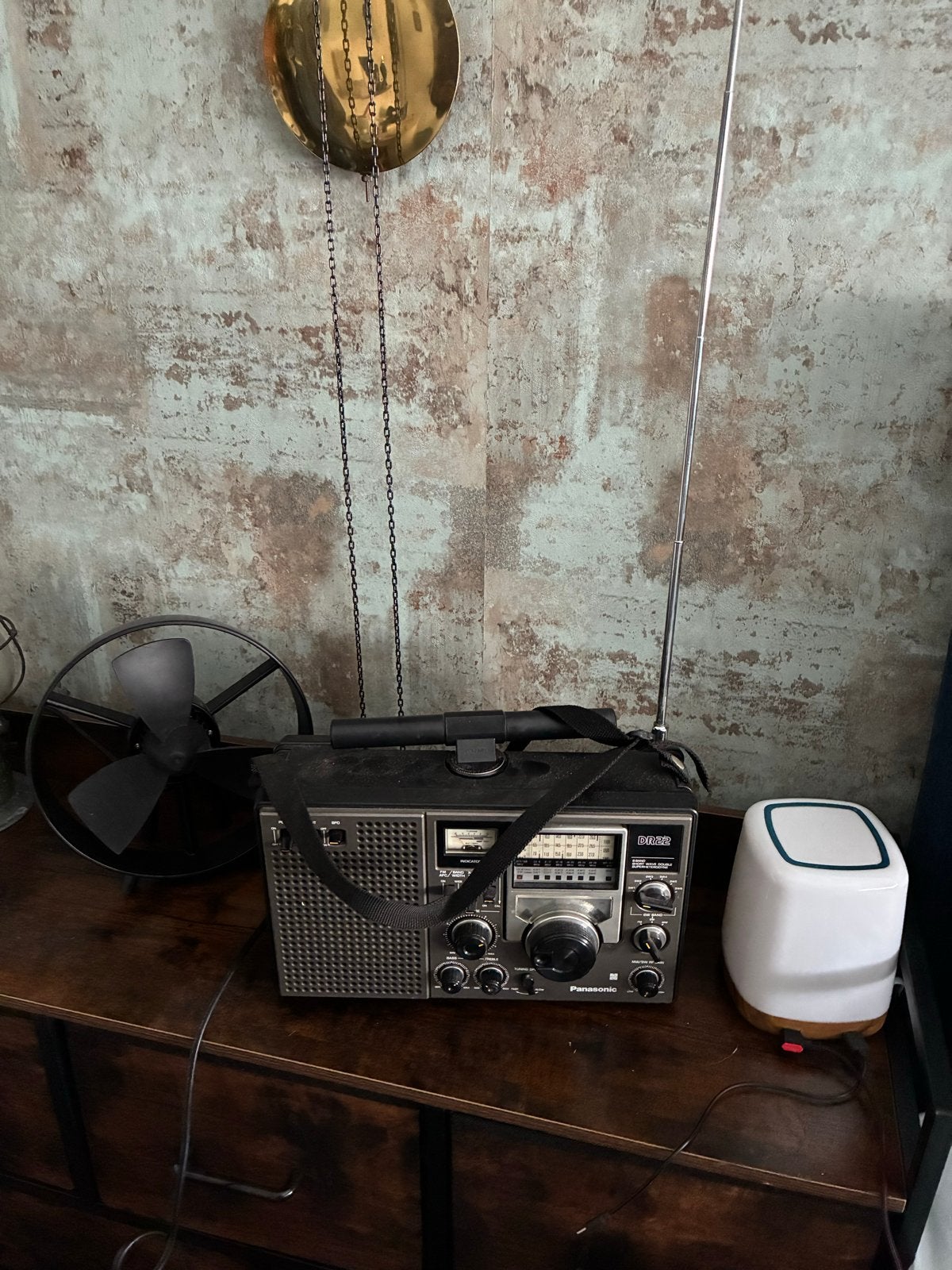 Vintage Panasonic radio met lange antenne, Ophalen, Gebruikt, Radio