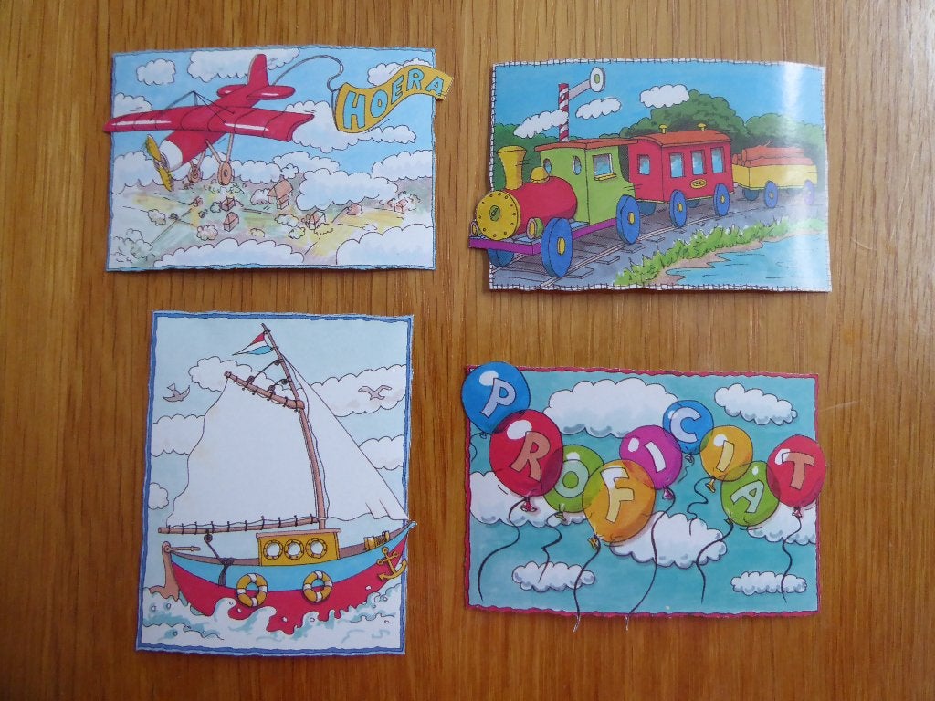 nr. 1036 - set plaatjes, Hobby en Vrije tijd, Kaarten | Zelf maken, Ophalen of Verzenden, Nieuw, Overige thema's, Knipvel