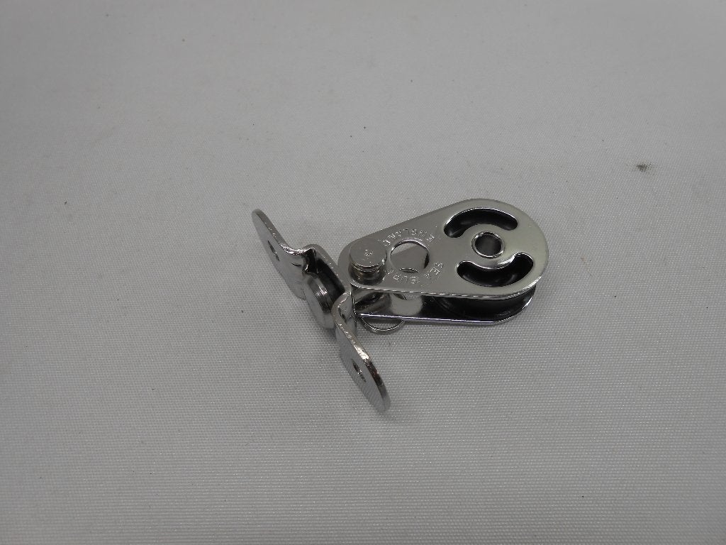 Hangend / Staand Mini Blokje, Katrol, RVS, voor 6 - 8 mm, Ophalen of Verzenden, Gebruikt, Lijn of Blok